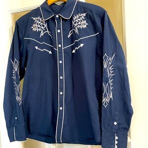 Coofandy Men’s Long Sleeve Western Style Shirt Long Sleeve Button Up